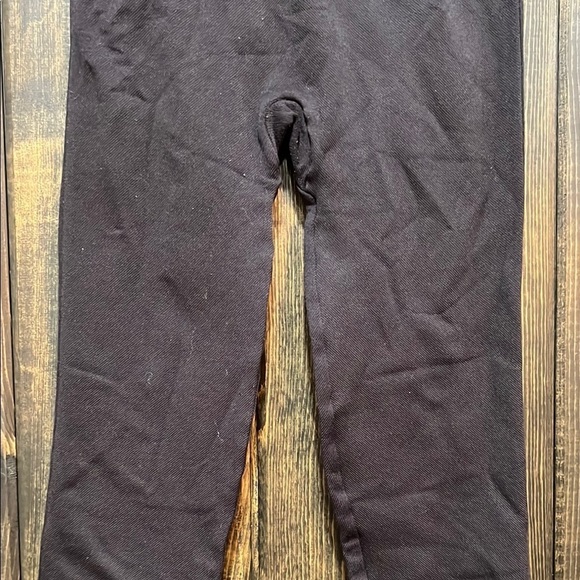 Spanx Cropped Leggings M Black High Waist Rise Stretch Shapewear Minimalist - Picture 6 of 8